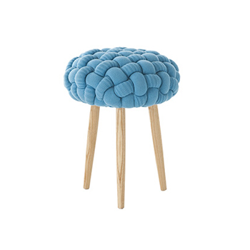 Knitted Blue Stool