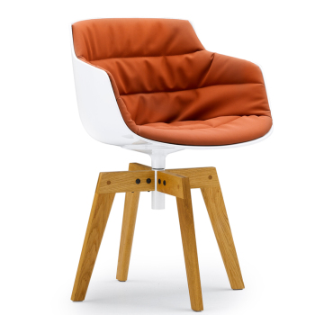 Flow Slim Dining Chair - 4-Leg Oak
