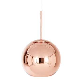 Copper Round Suspension Light