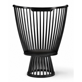 Fan Lounge Chair - Black
