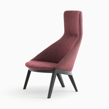 Circa Lounge Chair - High Back Wood 