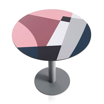 Abstrakt Mona Dining Table - Pink