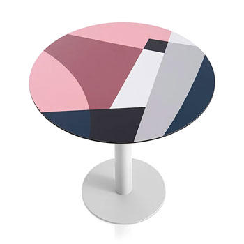 Abstrakt Mona Dining Table - Pink