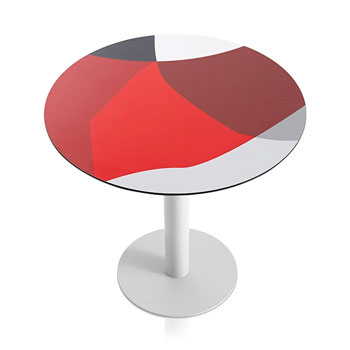 Abstrakt Mona Dining Table - Red