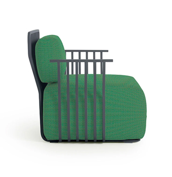 Grill Lounge Chair with Arms