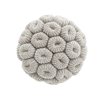 Knitted Gray Stool