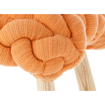 Knitted Orange Stool