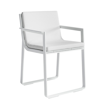 Flat Dining Chair with Arms