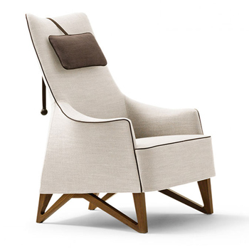 Mobius Bergere Lounge Chair with Headrest