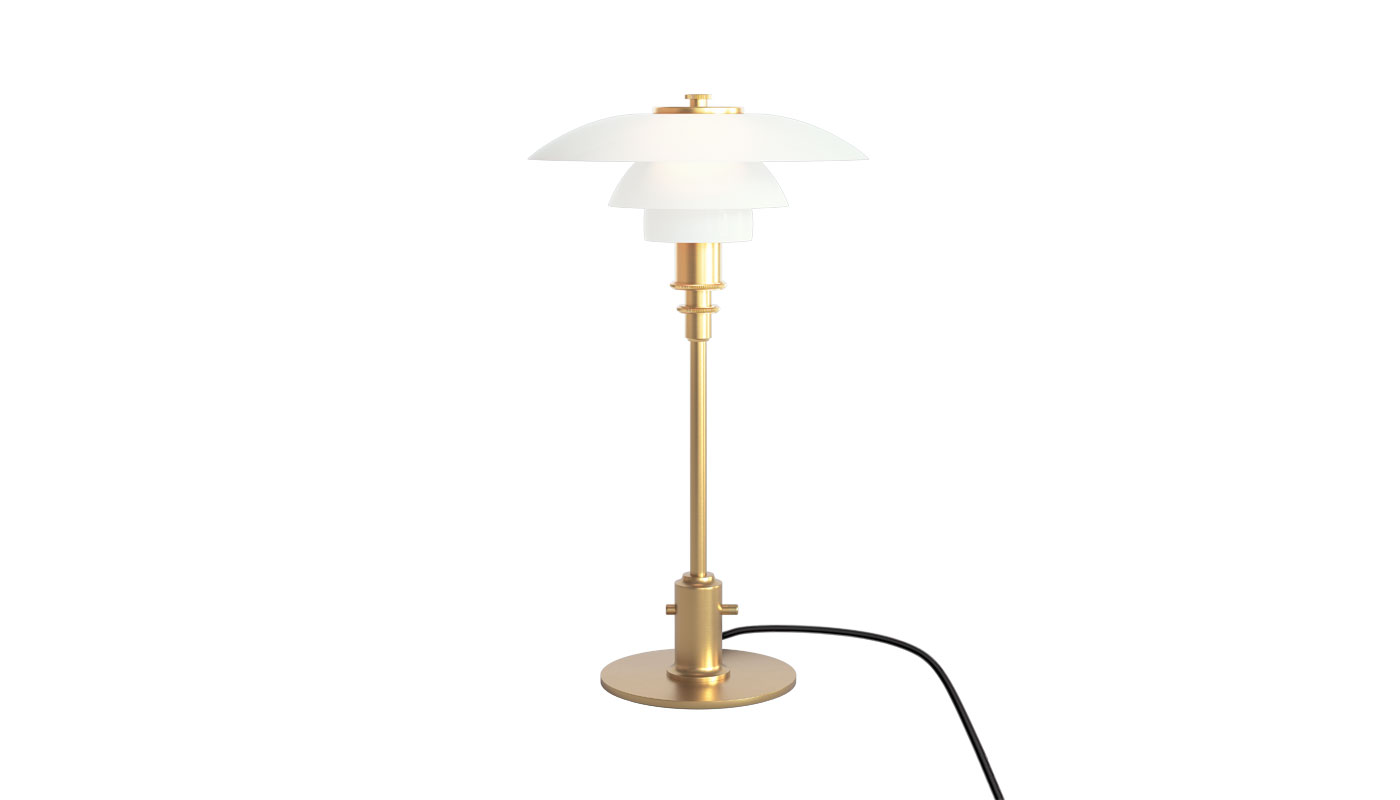 Ph 2 1 Table Lamp By Louis Poulsen, Ph 2 1 Table Lamp Brass