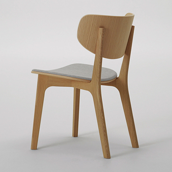 Roundish Dining Chair - Cushioned Seat