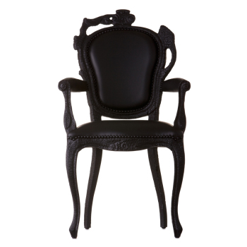 Smoke Dining Chair with Arms - Quickship