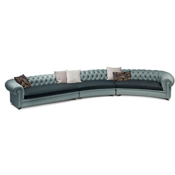 Chester Line Sectional Sofa - Curved