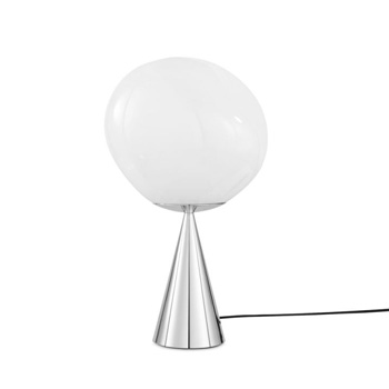 Melt Cone Fat Table Lamp Opal-Silver