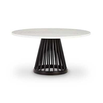 Fan Coffee Table - Black Base