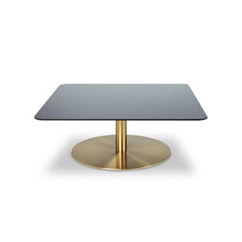 Flash Square Coffee Table - Brass