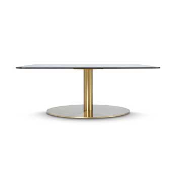Flash Square Coffee Table - Brass
