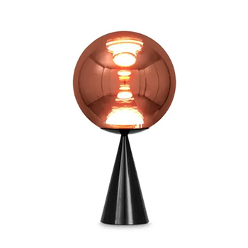 Globe Cone Fat Table Lamp - Copper