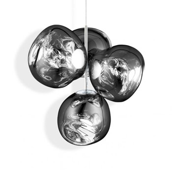 Melt Small Chandelier - Silver 