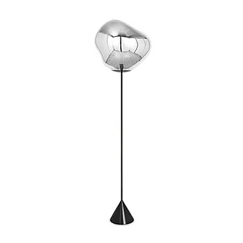 Melt Cone Slim Floor Lamp - Silver
