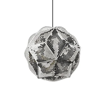 Puff Suspension Light - Stainless Steel