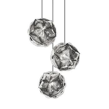 Puff Trio Suspension Light - Stainless Steel LED