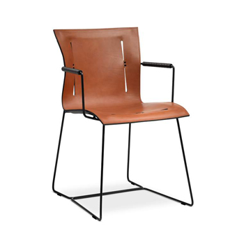 Cuoio Dining Chair with Arms