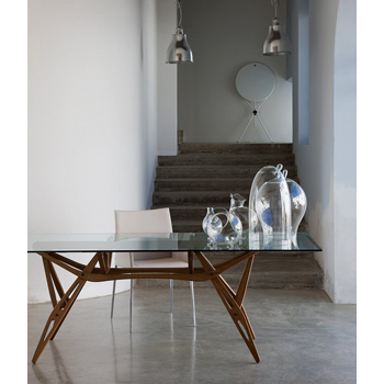 Reale Dining Table - Glass Top