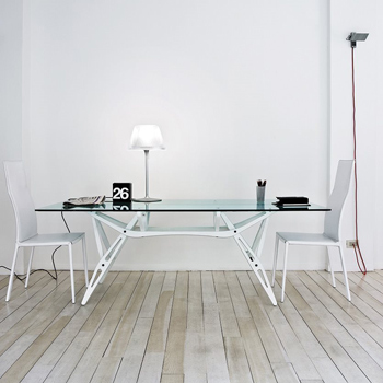 Reale Dining Table - Glass Top